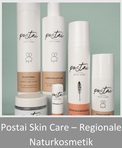 Postai Skincare Produktdisplay