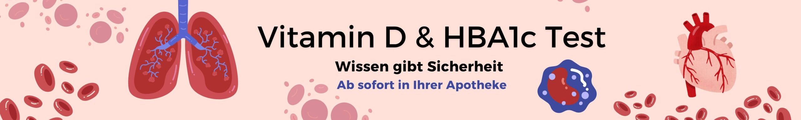 Banner für Vitamin D & HBA1c Test