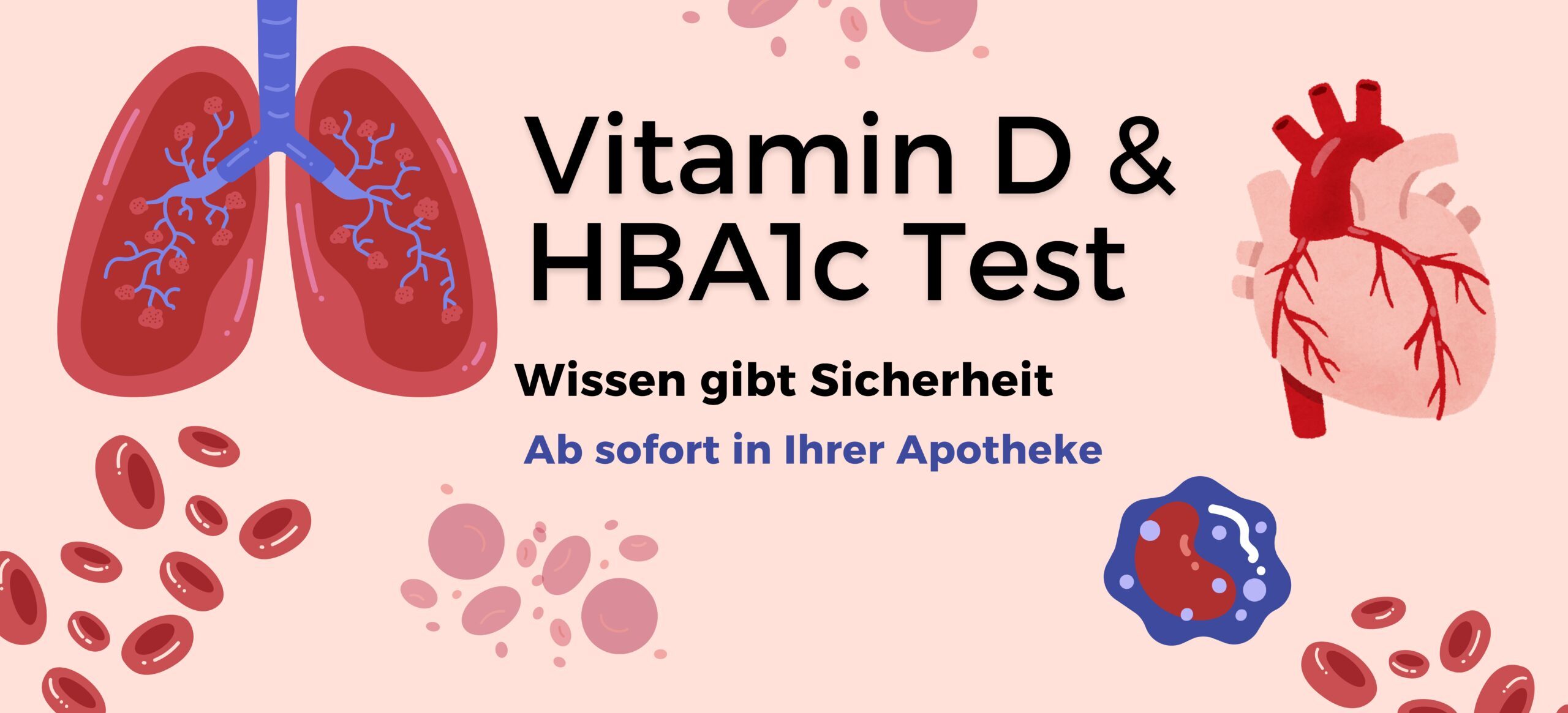 Banner für Vitamin D & HBA1c Test